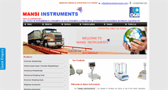 Desktop Screenshot of mansiinstruments.com
